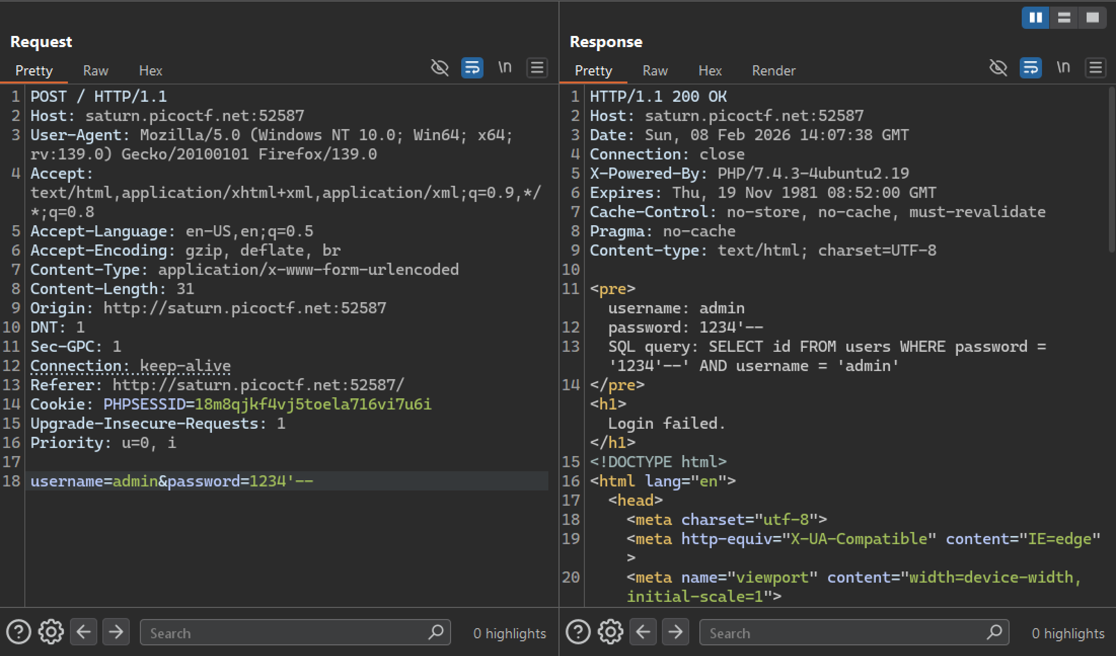 picoctf More SQLi screenshot
