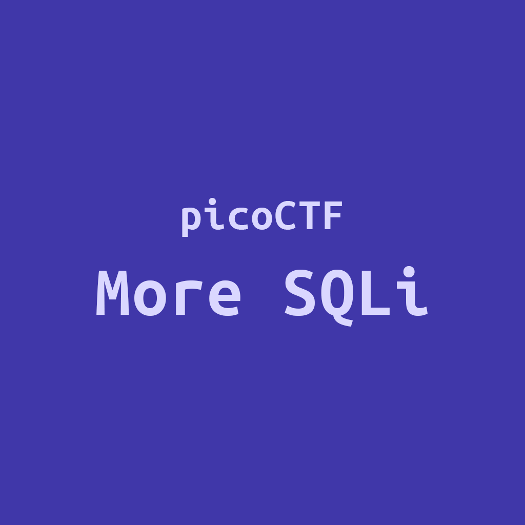 picoctf more sqli thumbnail